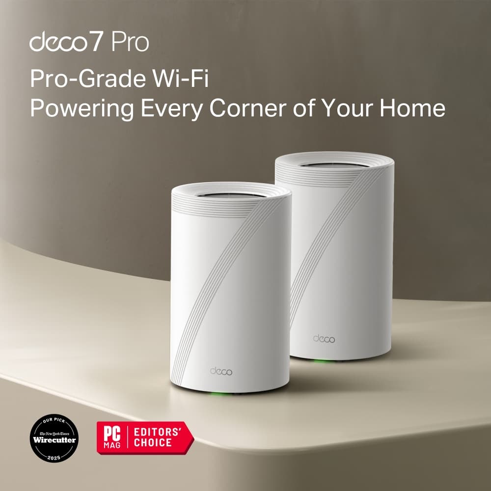 TP-Link Deco BE63 tri-band WiFi 7 mesh system, 2-pack