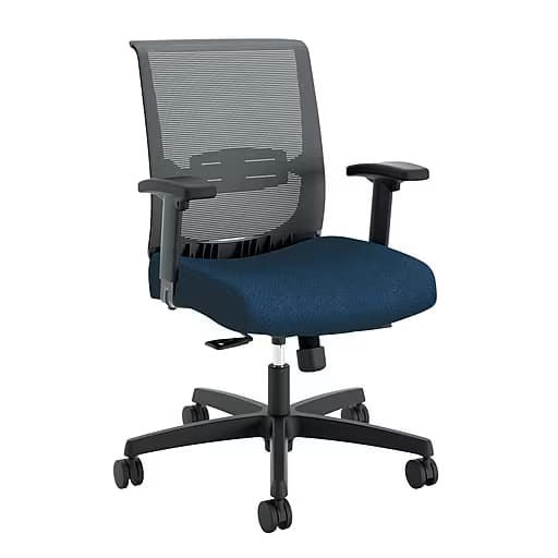 HON Convergence low-back mesh task chair in blue