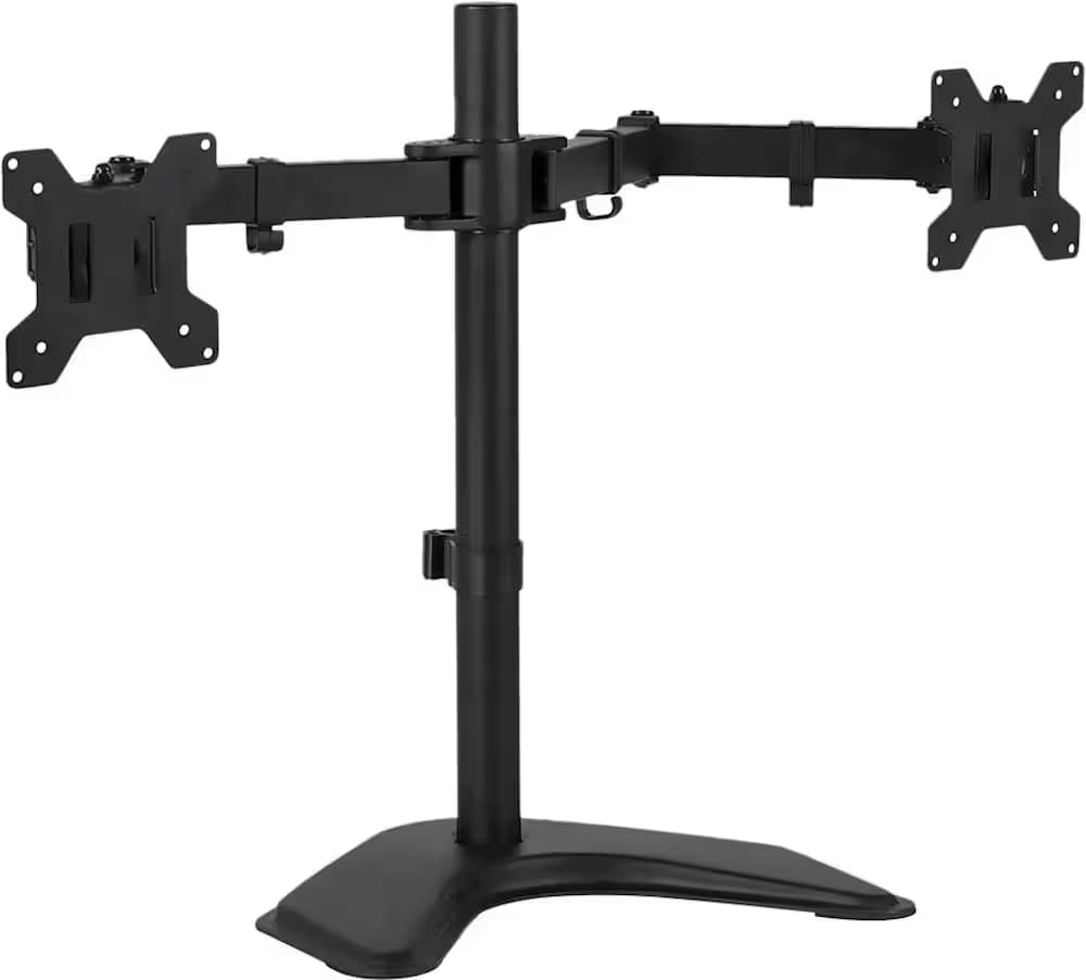Mount-It! freestanding dual monitor desk stand