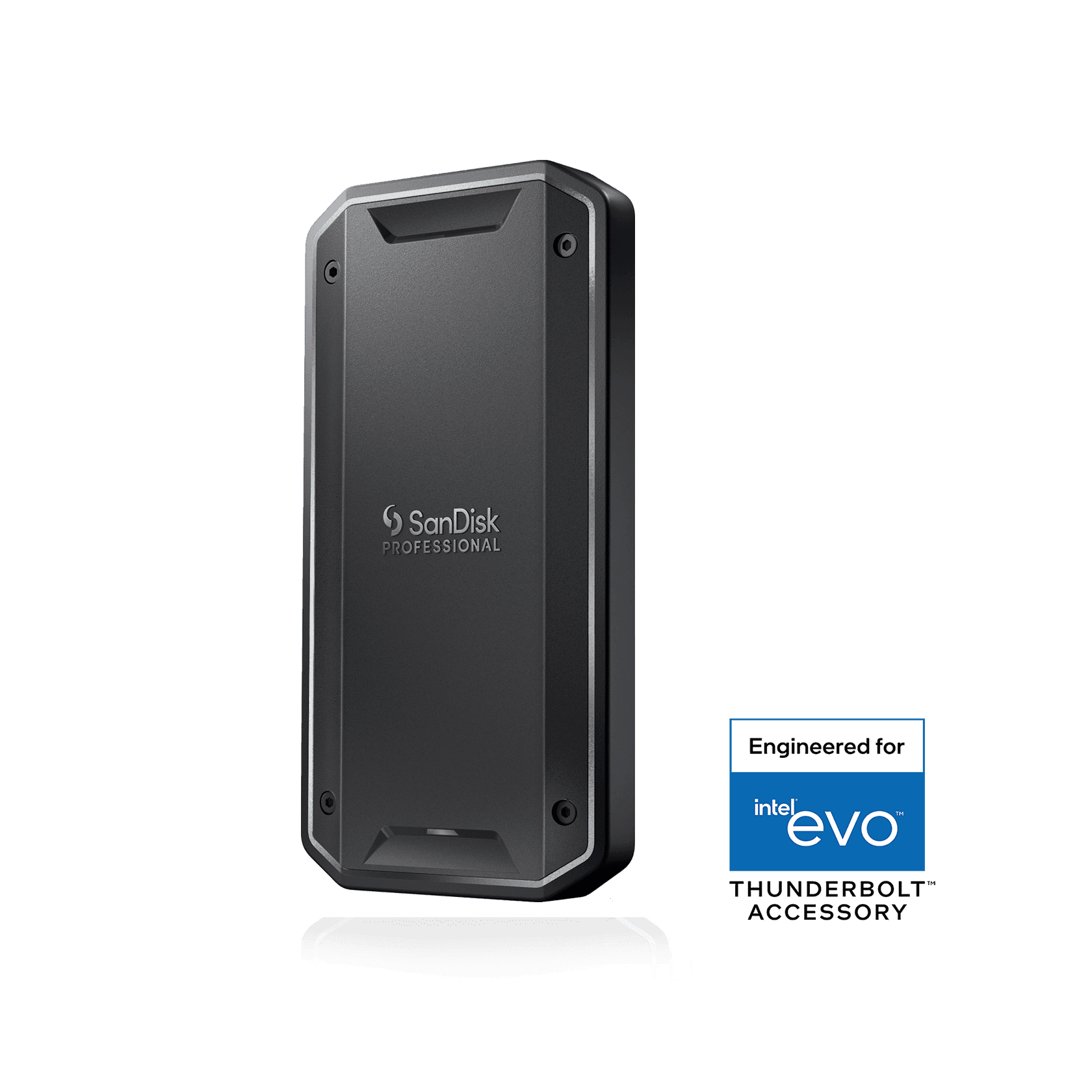 SanDisk Professional PRO-G40 portable SSD, side view