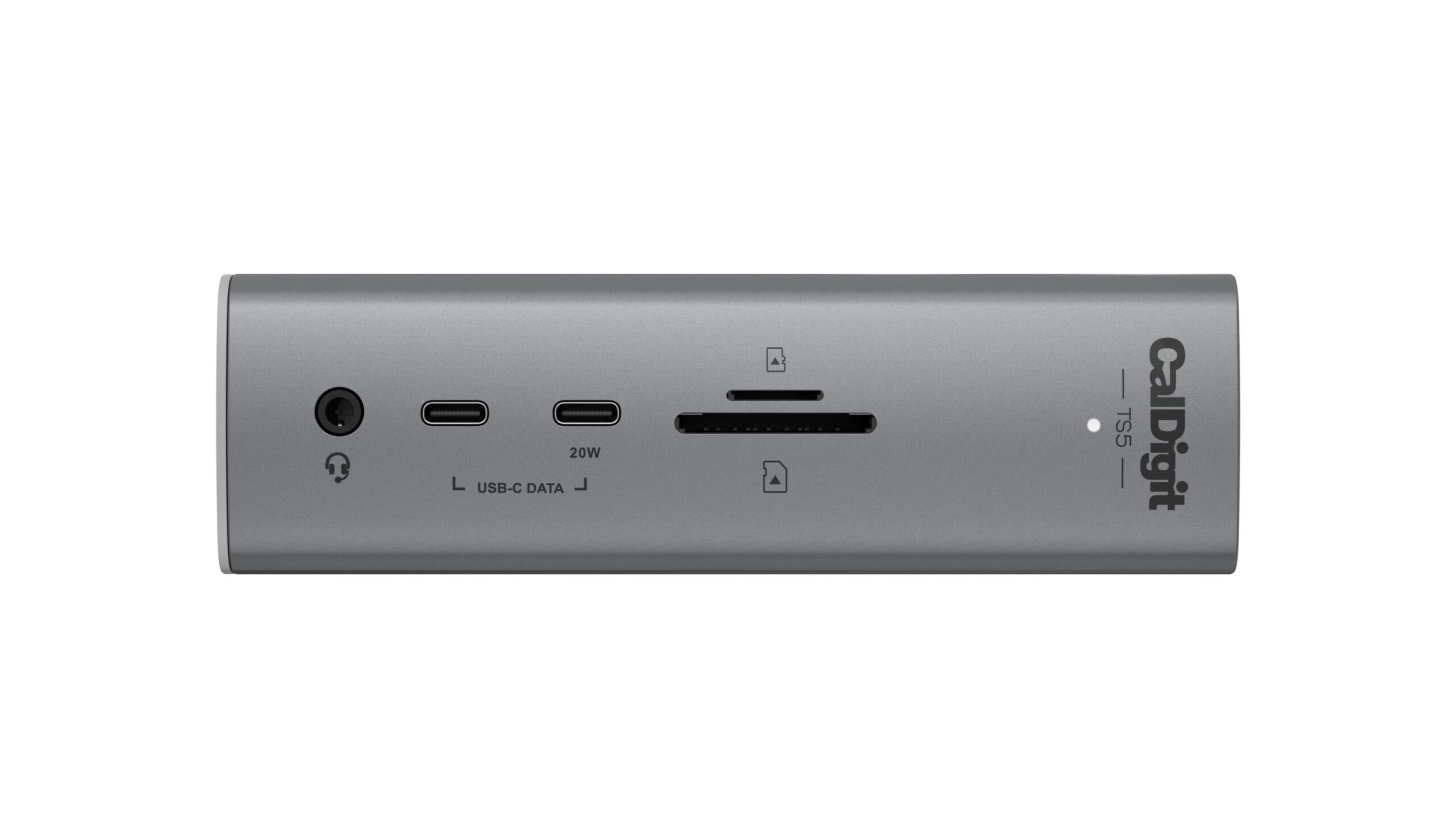 CalDigit TS5 Thunderbolt 5 dock, front view